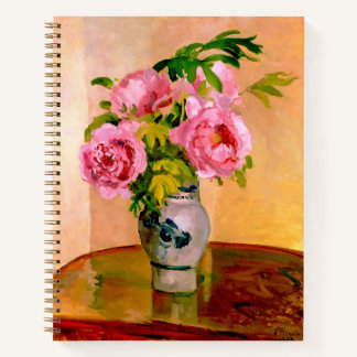 Cuaderno Bouquet de Peonies Rosados por Camille Pissarro