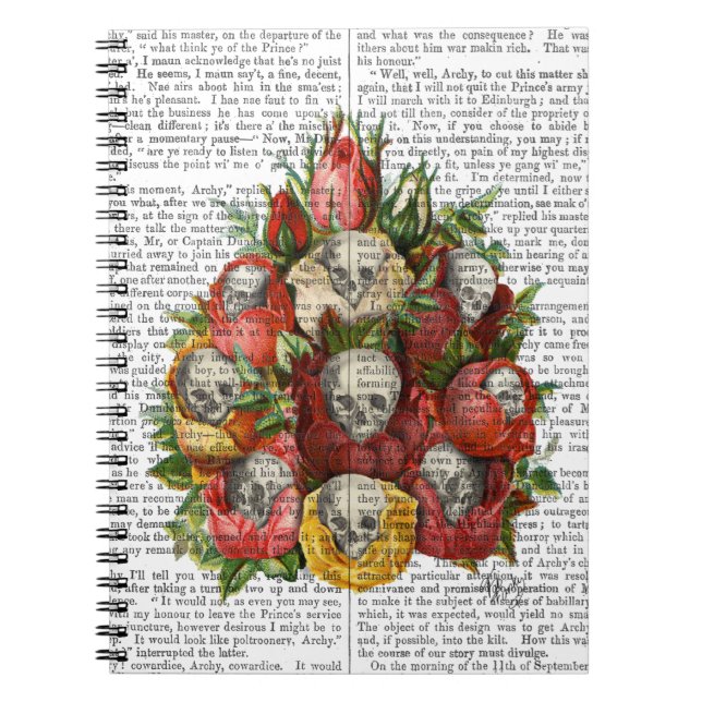 Cuaderno Bouquet de Skulls (Frente)