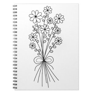 Cuaderno Bouquet floral minimalista