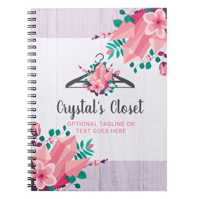 Cuaderno Boutique floral de la moda del armario de la (Frente)