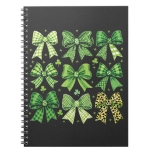 Cuaderno Bow Coquette St Patrick's Day Vintage