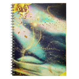 Cuaderno Bow dorado bloc de notas