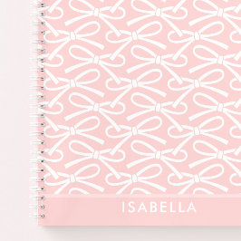 Cuaderno Bow Nombre personalizado Bloc de notas en espiral
