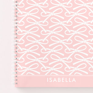 Cuaderno Bow Nombre personalizado Bloc de notas en espiral 