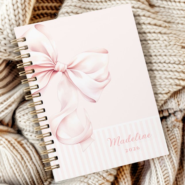 Cuaderno Bow rosa Chica suave (Subido por el creador)