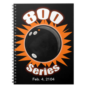 Cuaderno Bowler's 800 Series, Bowling Ball, Naranja,