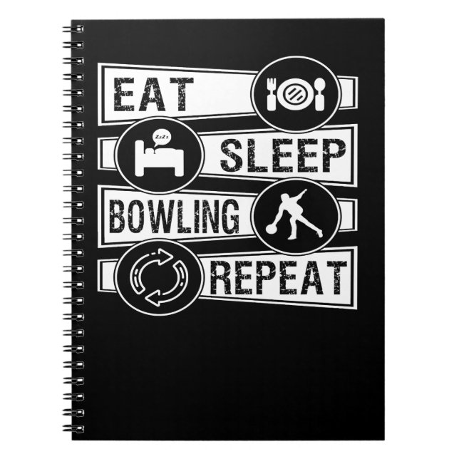 Cuaderno Bowling Bowlingspieler 465 bowler (Frente)