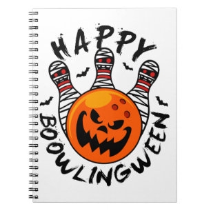 Cuaderno Bowling Halloween Bowler Happy Bowlingween