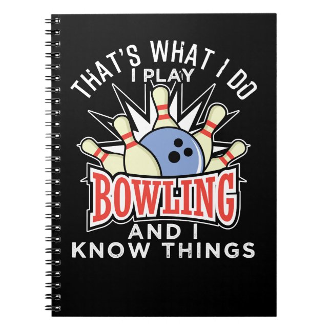 Cuaderno Bowling Y Yo Conozco Las Cosas 260 Bowler (Frente)