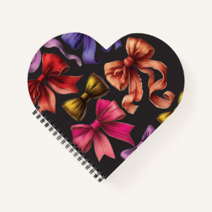 Cuaderno Bowtie para un portátil con forma de corazón de su