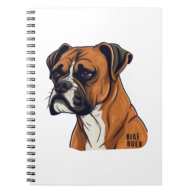 Cuaderno Boxer Bark Diseña diseños gráficos punquíticos (Frente)