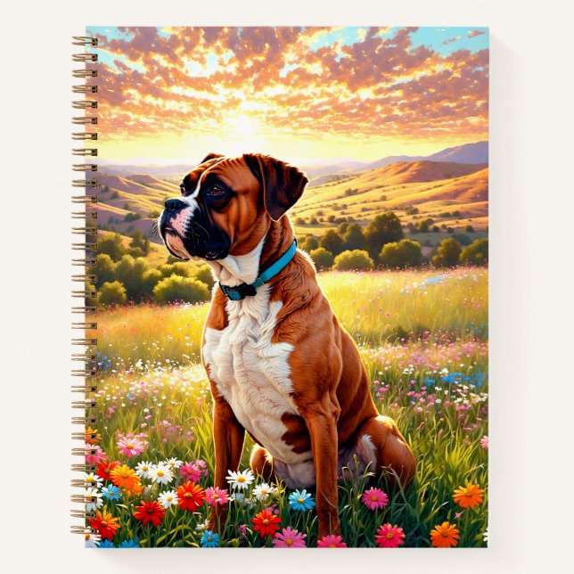 Cuaderno Boxer dog (Anverso)