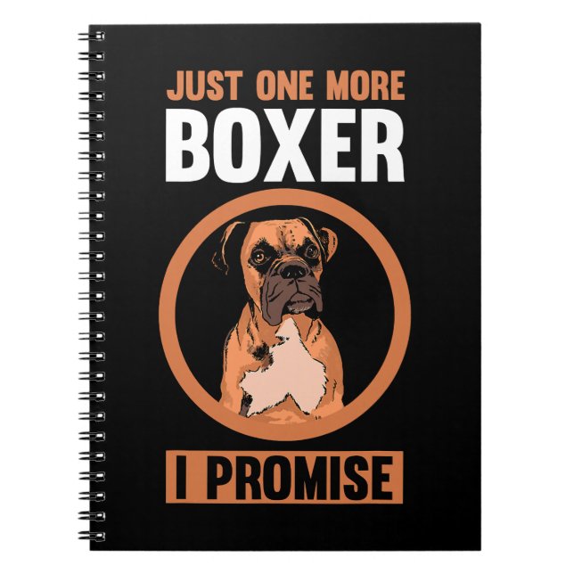 Cuaderno Boxer Dog Sólo un Boxer más Prometo a Boxer 150 (Frente)