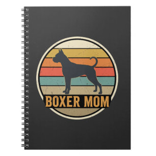 Cuaderno Boxer Mamá Retro Atardecer Perro