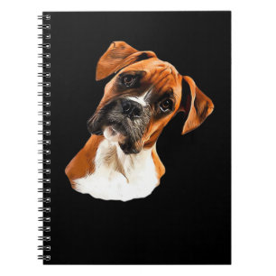 Cuaderno Boxer Una Hermosa Inclinación de Cabeza de Boxeado