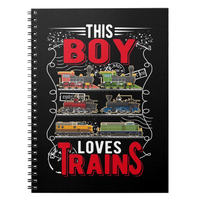 Cuaderno Boy Train Kids Locomotor (Frente)