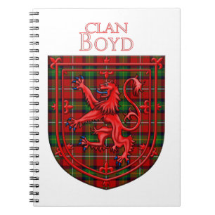 Cuaderno Boyd Tartan Scottish Plaid Lion Rampant