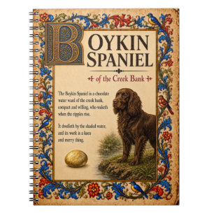Cuaderno Boykin Spaniel, Arte de Bestiario Medieval