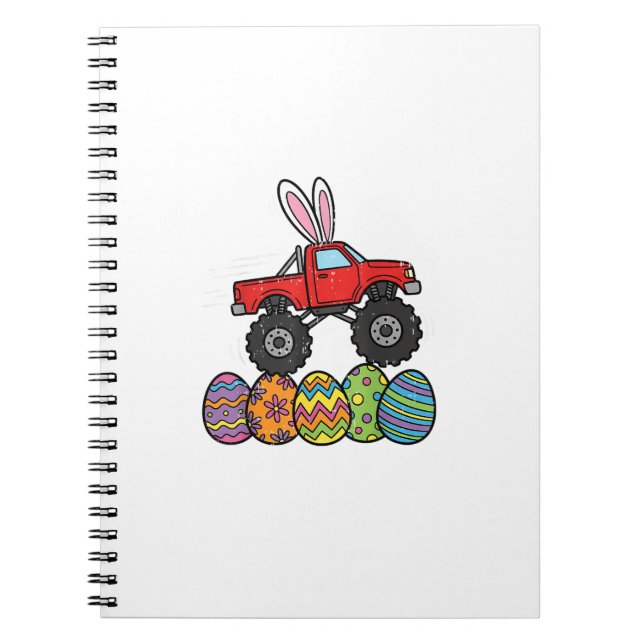 Cuaderno Boys Easter Monster Truck Happy Easter Day Eggs To (Frente)