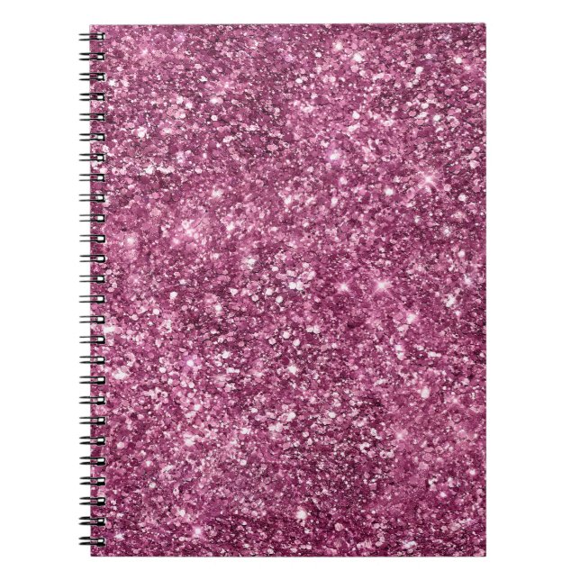 Cuaderno Boysenberry Pink Glitz Purpurina (Frente)