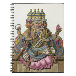 Cuaderno Brahma, dios hindú de la creación, del 'viaje aux.