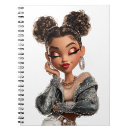 Cuaderno Braided Glam Girl Spiral Photo Notebook