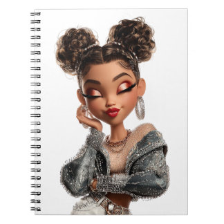 Cuaderno Braided Glam Girl Spiral Photo Notebook