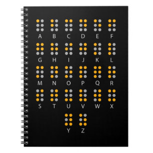 Cuaderno Braille Alphabet Blind Art