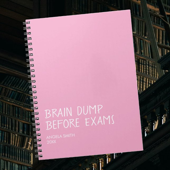 Cuaderno Brain Dump Before Exams – Funny Student Notebook,  (Subido por el creador)