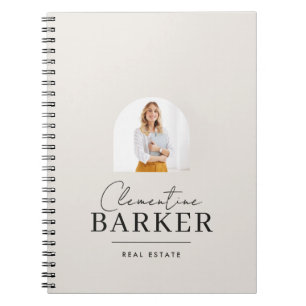 Cuaderno Branding empresarial de foto de arco moderno
