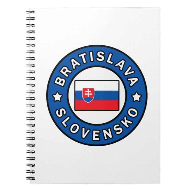 Cuaderno Bratislava Slovensko (Frente)
