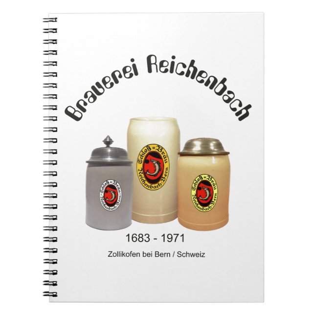 Cuaderno Brauerei Reichenbach Zollikofen Nootbook (Frente)