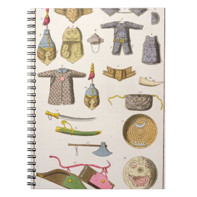 Cuaderno Brazo armado y ropa chinos, ilustracion franco (Frente)