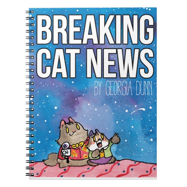 Cuaderno Breaking Cat News Sunday Art notebook (Frente)