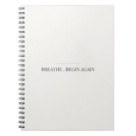 Cuaderno Breathe Begin Again – Diario de Mindfulne