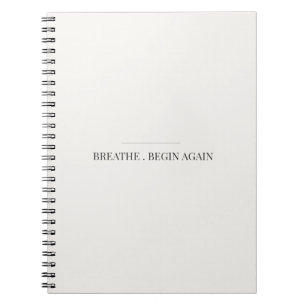Cuaderno Breathe Begin Again – Diario de Mindfulne