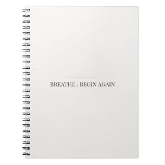 Cuaderno Breathe Begin Again – Diario de Mindfulne