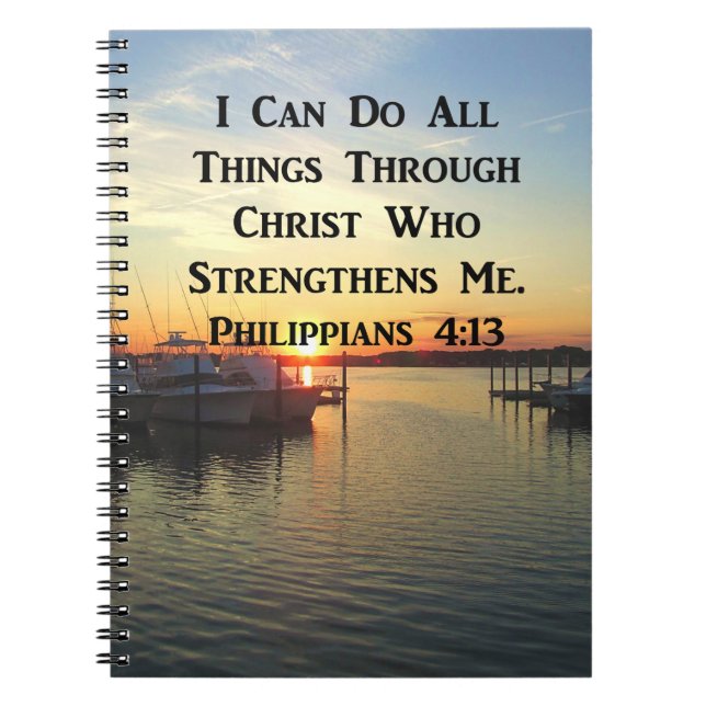 CUADERNO BREATHTAKING PHILIPPIANS 4:13 SCRIPTURA (Frente)