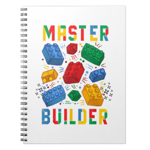 Cuaderno Brick Builder Funny Blocks Building Master Builder