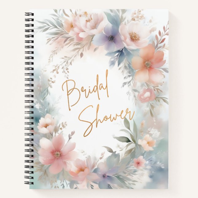 Cuaderno Bridal Shower floral (Anverso)