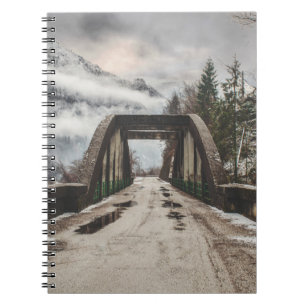 CUADERNO BRIDE DE ARCHIVO DE CONCRETO GRIS JUNTO AL ÁRBOL D