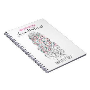 Cuaderno Bride Wavy cabello floral corona de pelo marca de