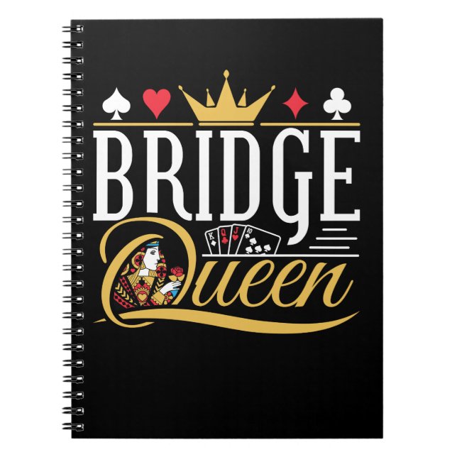 Cuaderno Bridge Queen Card Game Women (Frente)
