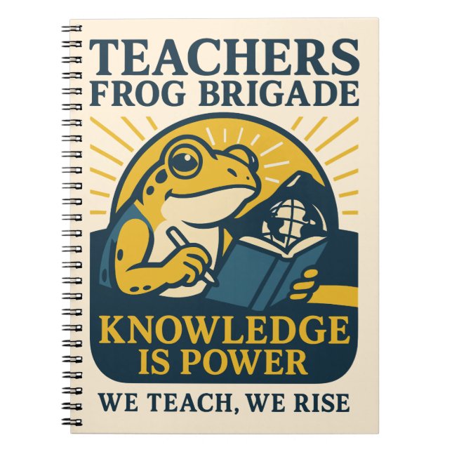 Cuaderno Brigada de Ranas de Maestros – El Conocimiento Es  (Frente)