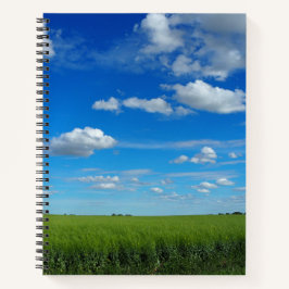 Cuaderno Bright Blue Prairie Sky Photo Spiral Notebook