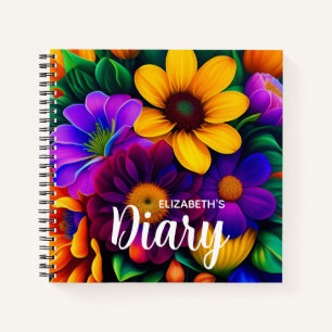 Cuaderno Bright Floral Bouquet Diary