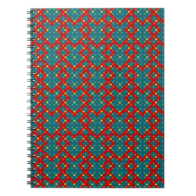 Cuaderno Bright Geometric Shape Pattern – Fun Stylish Decor (Frente)
