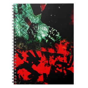 Cuaderno Bright naranja abstract Spiract Photo Notebook,Swe