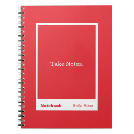 Cuaderno Bright Red Block Quote Classic