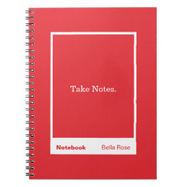 Cuaderno Bright Red Block Quote Classic
